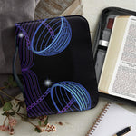 Dark Libra Zodiac Sign Print Leather Bible Cover