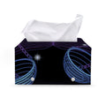 Dark Libra Zodiac Sign Print Leather Tissue Box Cover