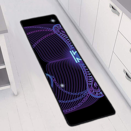 Dark Libra Zodiac Sign Print Long Kitchen Mat