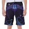 Dark Libra Zodiac Sign Print Men's Beach Shorts