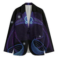 Dark Libra Zodiac Sign Print Men's Blazer