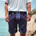 Dark Libra Zodiac Sign Print Men's Cargo Shorts