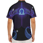 Dark Libra Zodiac Sign Print Men's Deep V-Neck Shirt