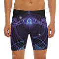 Dark Libra Zodiac Sign Print Men's Long Boxer Briefs