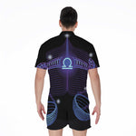 Dark Libra Zodiac Sign Print Men's Rompers