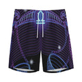 Dark Libra Zodiac Sign Print Men's Athletic Shorts