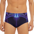Dark Libra Zodiac Sign Print Men's Triangle Swim Briefs