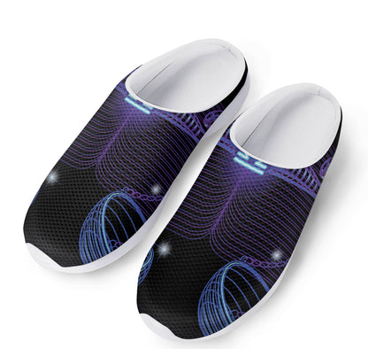 Dark Libra Zodiac Sign Print Mesh Casual Shoes