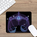 Dark Libra Zodiac Sign Print Mouse Pad