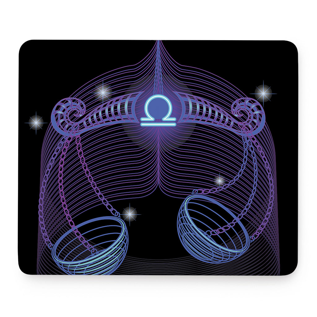 Dark Libra Zodiac Sign Print Mouse Pad