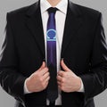 Dark Libra Zodiac Sign Print Necktie
