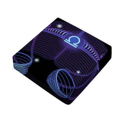 Dark Libra Zodiac Sign Print Outdoor Seat Cushion Cover