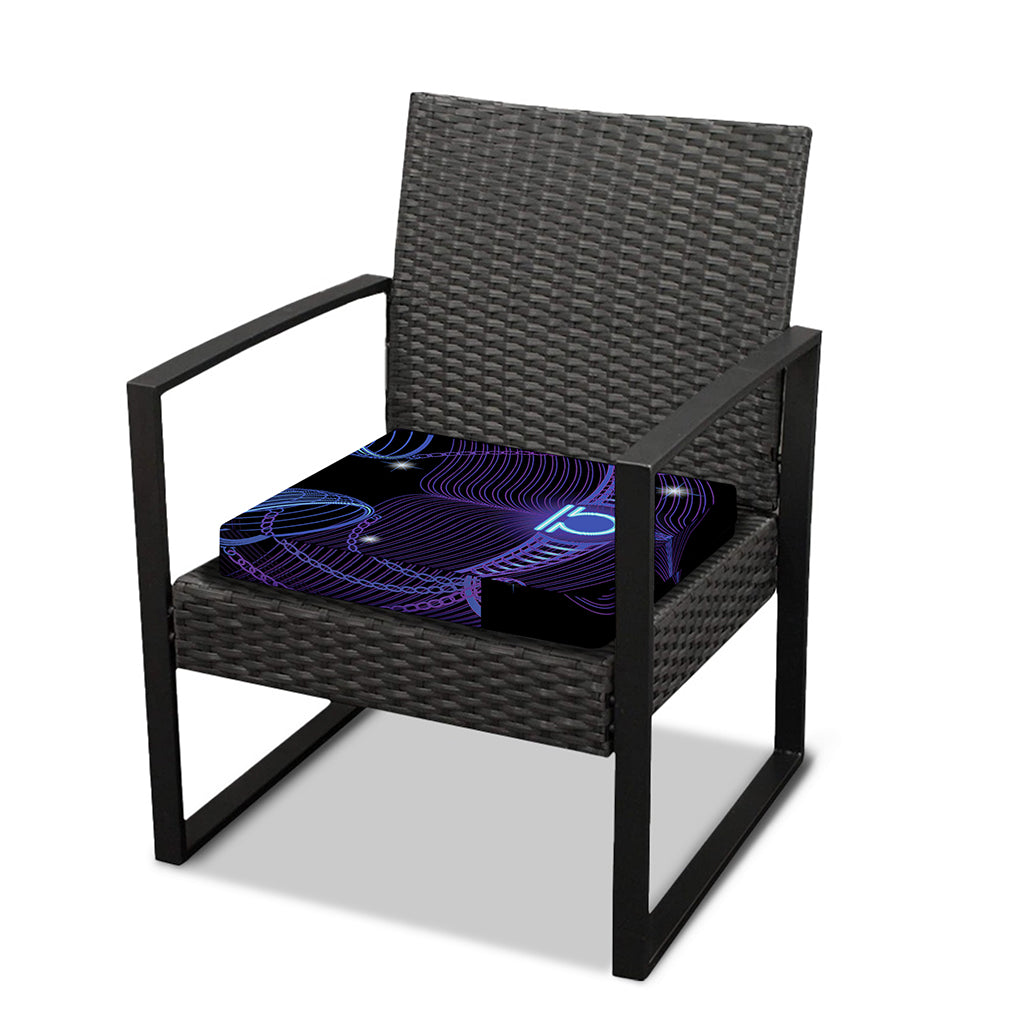 Dark Libra Zodiac Sign Print Outdoor Seat Cushion Cover