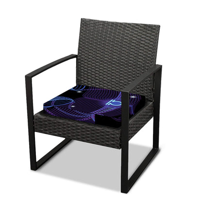 Dark Libra Zodiac Sign Print Outdoor Seat Cushion Cover