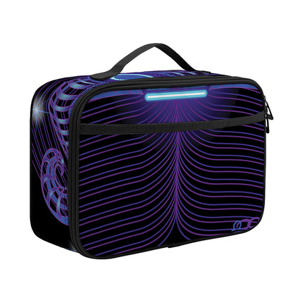 Dark Libra Zodiac Sign Print Portable Lunch Bag