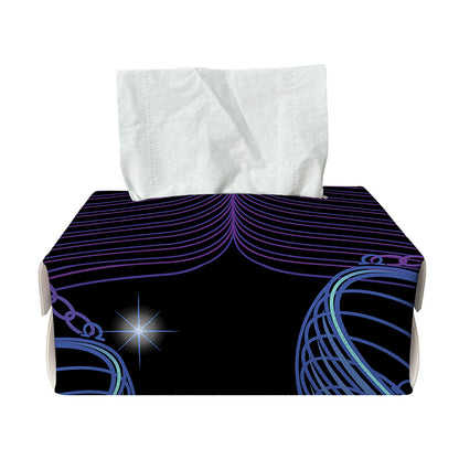 Dark Libra Zodiac Sign Print Rectangle Tissue Box Cover