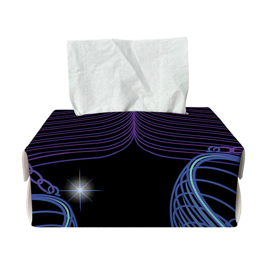 Dark Libra Zodiac Sign Print Rectangle Tissue Box Cover