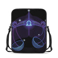 Dark Libra Zodiac Sign Print Rectangular Crossbody Bag