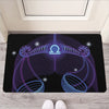 Dark Libra Zodiac Sign Print Rubber Doormat