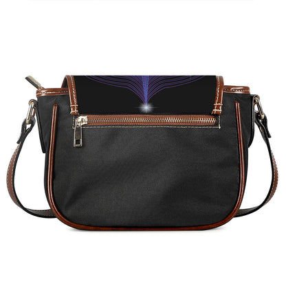 Dark Libra Zodiac Sign Print Saddle Bag