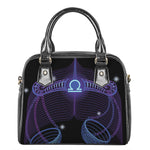 Dark Libra Zodiac Sign Print Shoulder Handbag