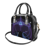 Dark Libra Zodiac Sign Print Shoulder Handbag