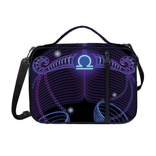 Dark Libra Zodiac Sign Print Shoulder Strap Bible Bag