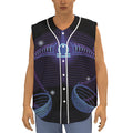Dark Libra Zodiac Sign Print Sleeveless Baseball Jersey