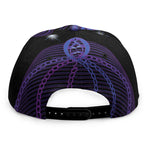 Dark Libra Zodiac Sign Print Snapback Cap