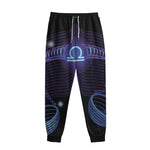 Dark Libra Zodiac Sign Print Sweatpants