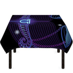 Dark Libra Zodiac Sign Print Tablecloth
