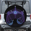 Dark Libra Zodiac Sign Print Tire Cover