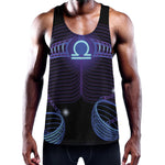 Dark Libra Zodiac Sign Print Training Tank Top