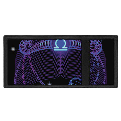 Dark Libra Zodiac Sign Print Trifold Wallet