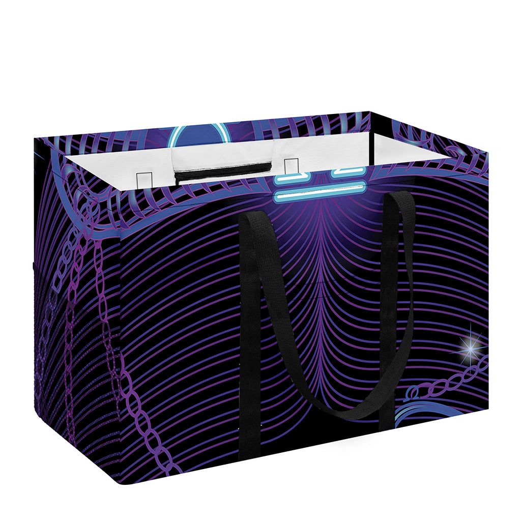 Dark Libra Zodiac Sign Print Utility Tote Bag