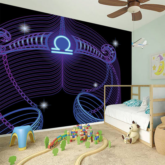 Dark Libra Zodiac Sign Print Wall Sticker