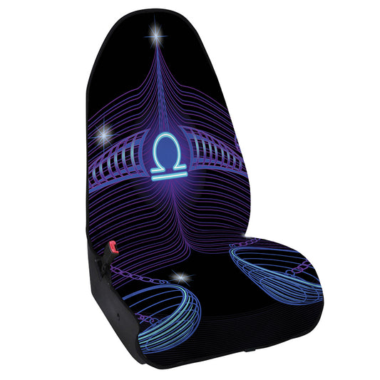 Dark Libra Zodiac Sign Print Waterproof Car Seat Cover