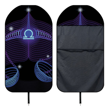 Dark Libra Zodiac Sign Print Waterproof Car Seat Cover