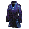 Dark Libra Zodiac Sign Print Women's Bathrobe