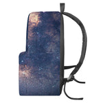 Dark Milky Way Galaxy Space Print Backpack
