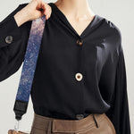 Dark Milky Way Galaxy Space Print Bag Strap