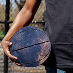 Dark Milky Way Galaxy Space Print Basketball