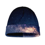 Dark Milky Way Galaxy Space Print Beanie