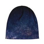 Dark Milky Way Galaxy Space Print Beanie