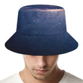 Dark Milky Way Galaxy Space Print Bucket Hat