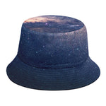 Dark Milky Way Galaxy Space Print Bucket Hat