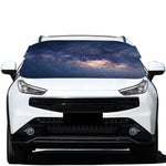 Dark Milky Way Galaxy Space Print Car Windshield Snow Cover