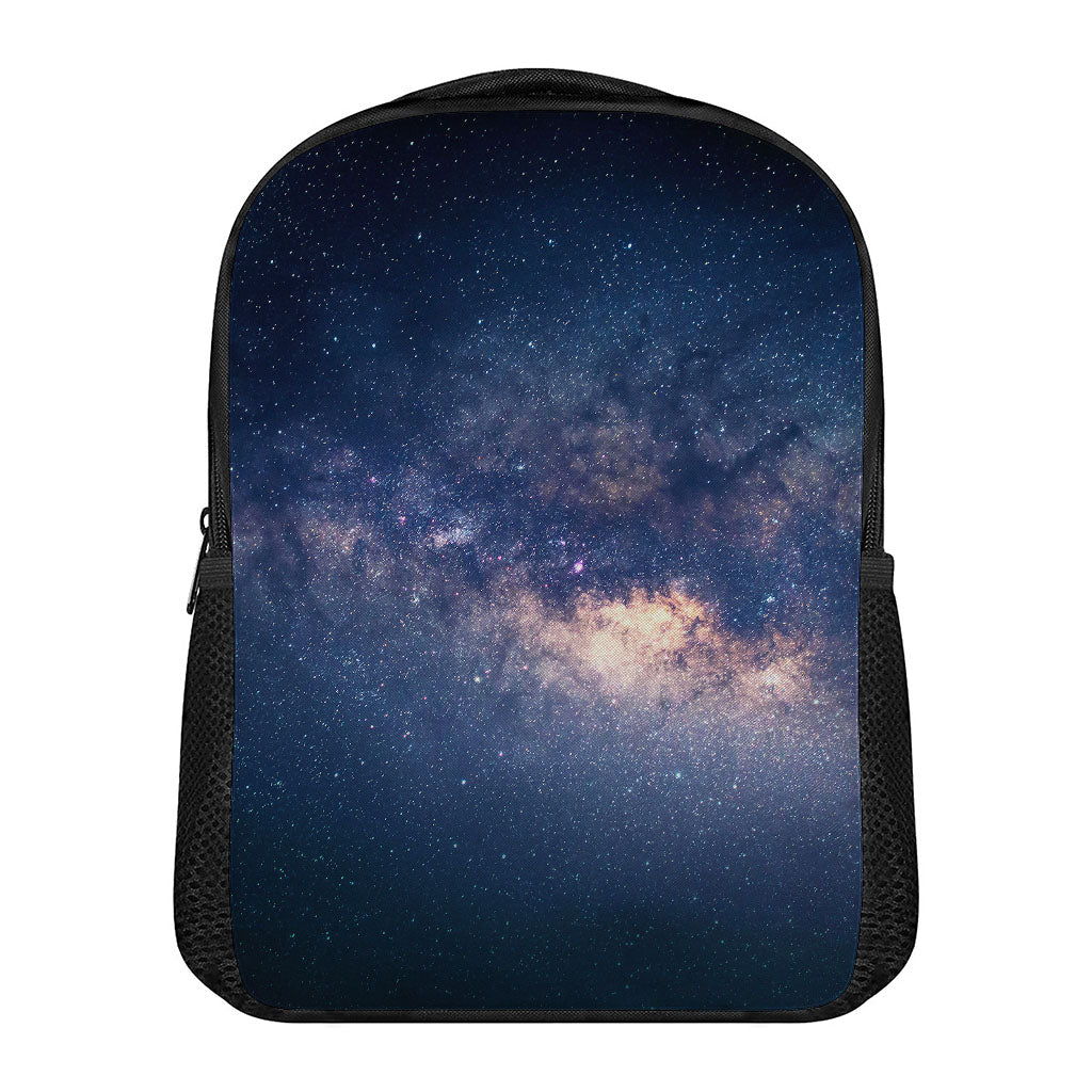 Dark Milky Way Galaxy Space Print Casual Backpack