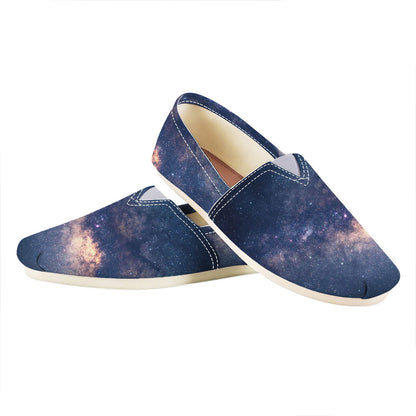 Dark Milky Way Galaxy Space Print Casual Shoes