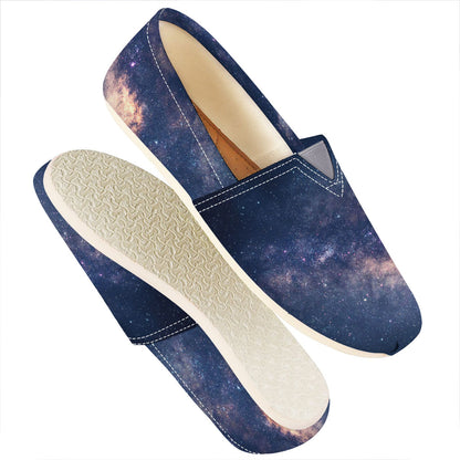 Dark Milky Way Galaxy Space Print Casual Shoes